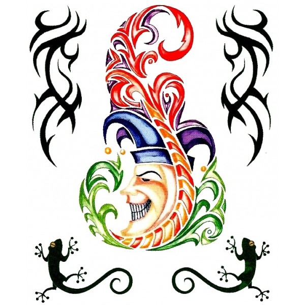 tatouage joker tribal