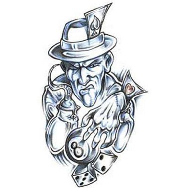 tatouage joker tribal