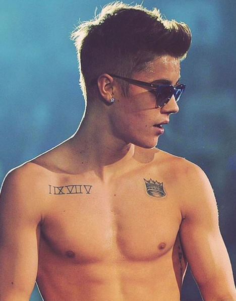 tatouage justin bieber oiseau