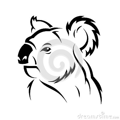 tatouage koala tribal