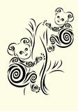 tatouage koala tribal