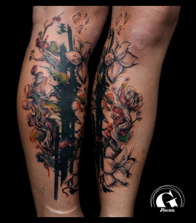 tatouage la fleur qui pique