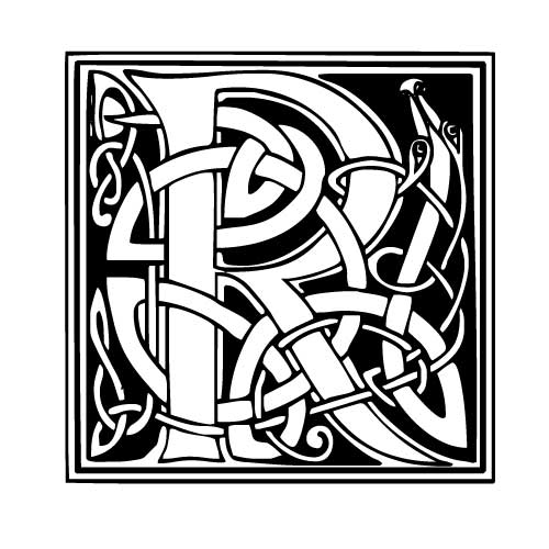 tatouage lettrage celtique