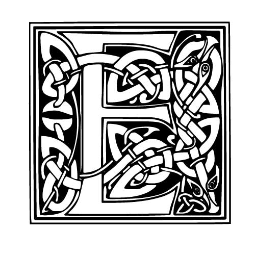 tatouage lettrage celtique