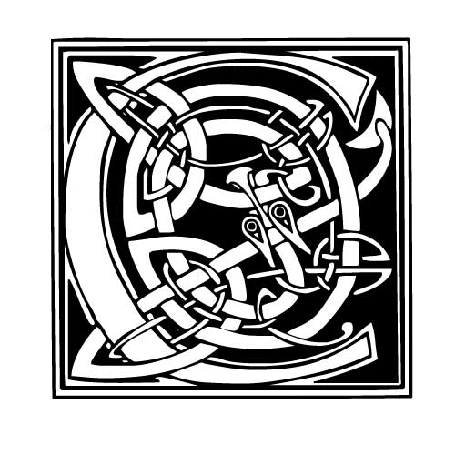 tatouage lettre a celtique
