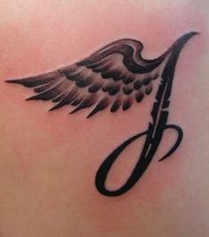 tatouage lettre j tribal