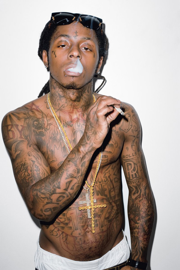 tatouage lil wayne ventre