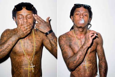 tatouage lil wayne ventre