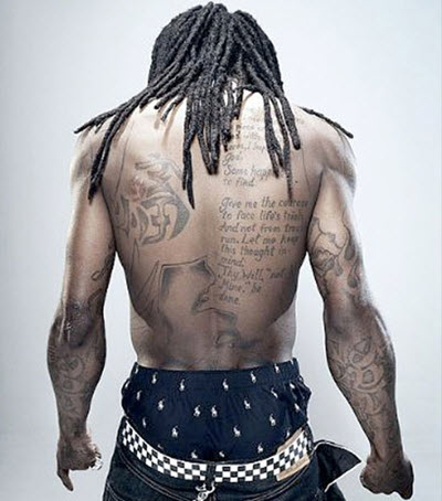 tatouage lil wayne ventre