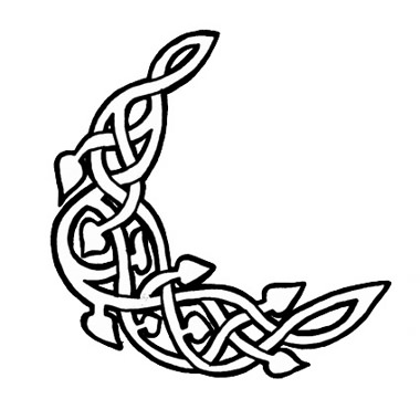 tatouage lune celtique