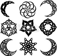 tatouage lune celtique