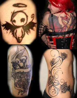 tatouage manga gothique