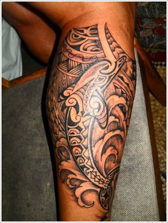 tatouage mollet animaux