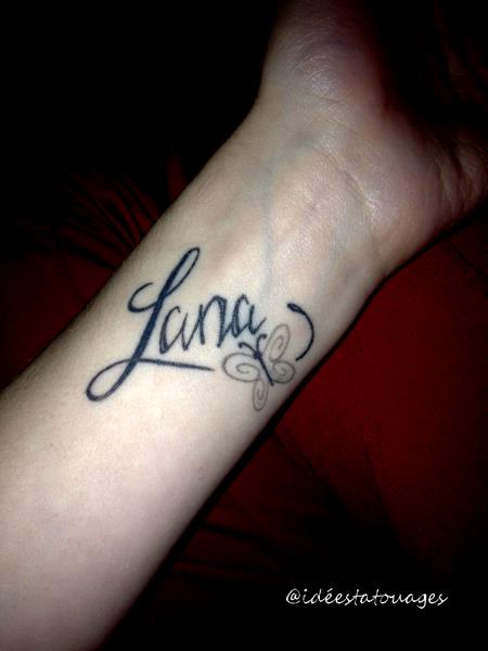 tatouage noeud avec prenom