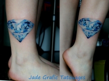 tatouage noeud bleu