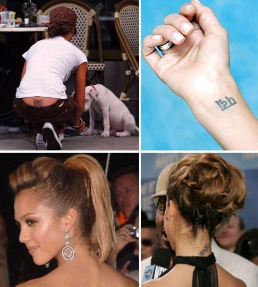 tatouage noeud jessica alba