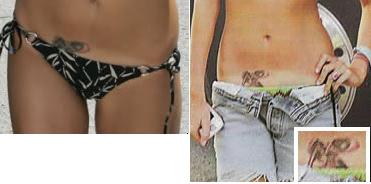 tatouage noeud nicole richie