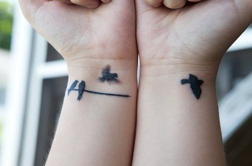 tatouage oiseau au poignet