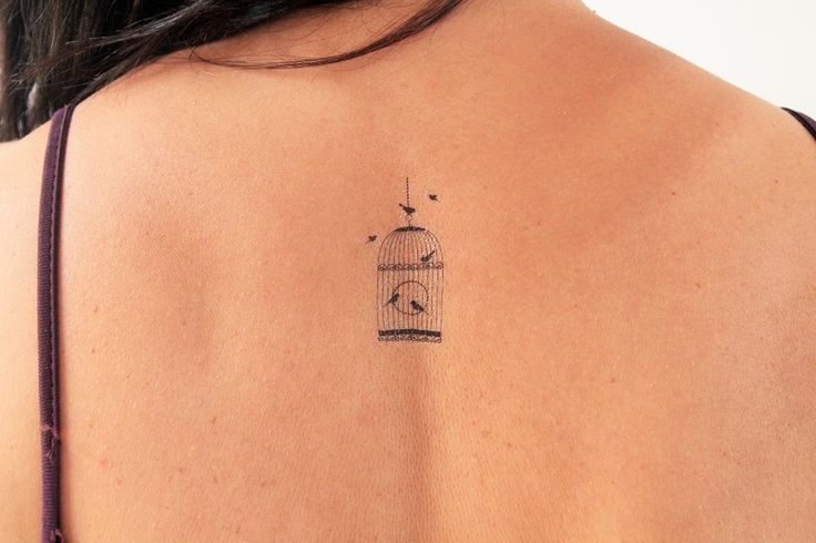 tatouage oiseau cage