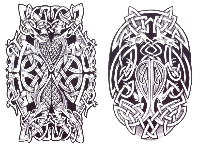 tatouage oiseau celtique
