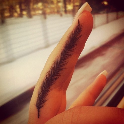 tatouage oiseau doigt