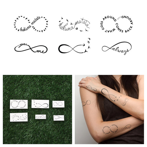 tatouage oiseau infini