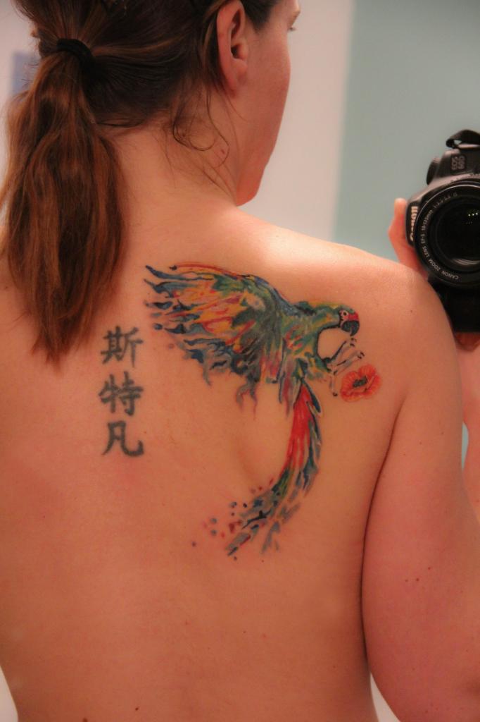 tatouage oiseau inseparable