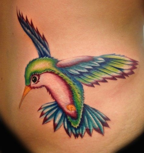 tatouage oiseau mouche