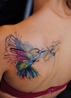 tatouage oiseau mouche