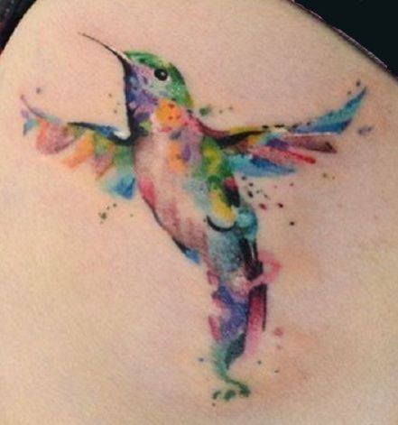 tatouage oiseau mouche