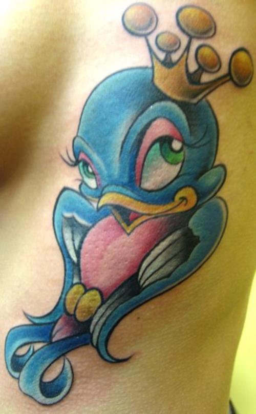 Tatouage oiseau new school