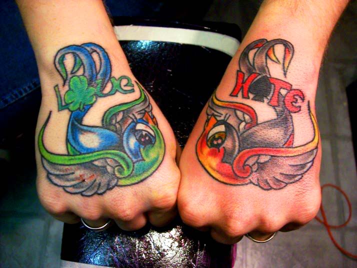 tatouage oiseau new school