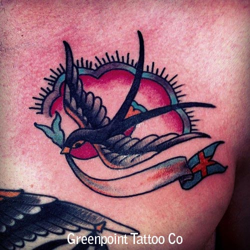 tatouage oiseau old school