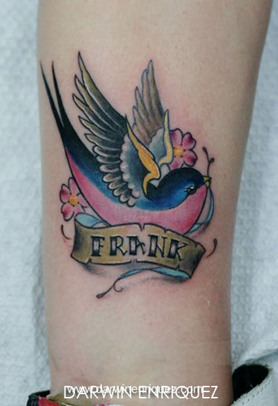 tatouage oiseau old school