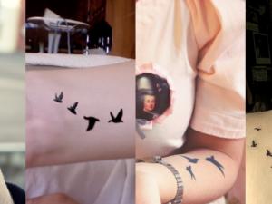 tatouage oiseau ombre