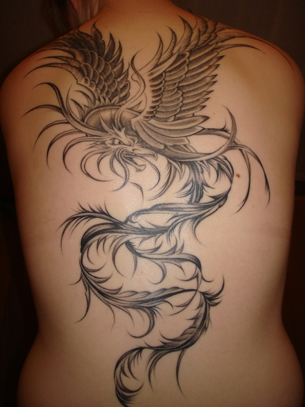 Tatouage oiseau phoenix