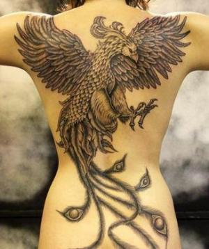 tatouage oiseau phoenix