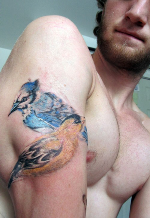 tatouage oiseau pour homme