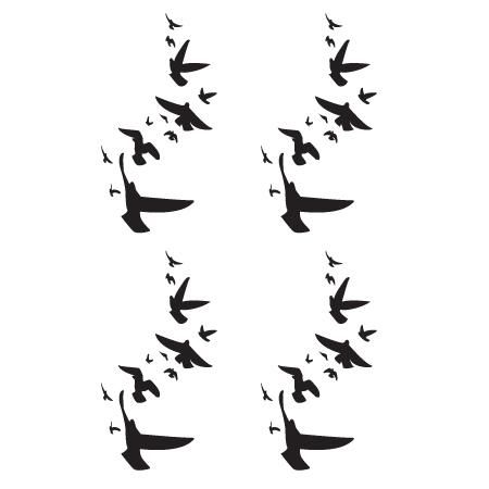 tatouage oiseau temporaire