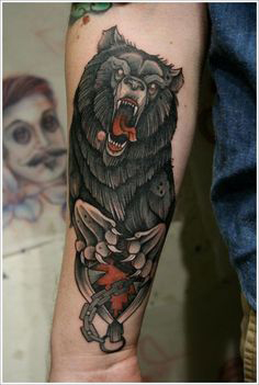 tatouage ours celtique