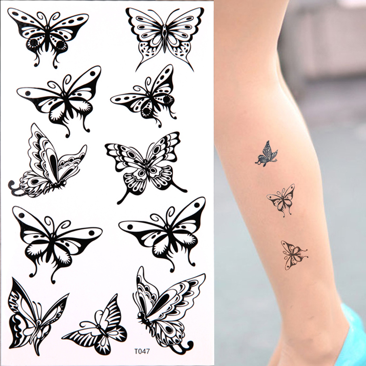 tatouage papillon gothique