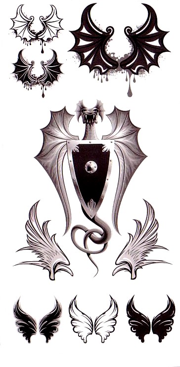 tatouage papillon gothique