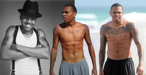 tatouage pectoraux chris brown