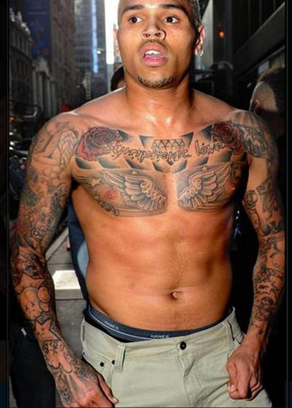 tatouage pectoraux poil