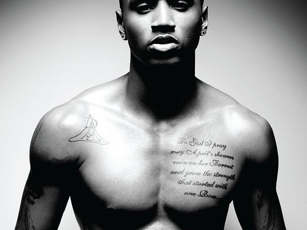 tatouage pectoraux trey songz