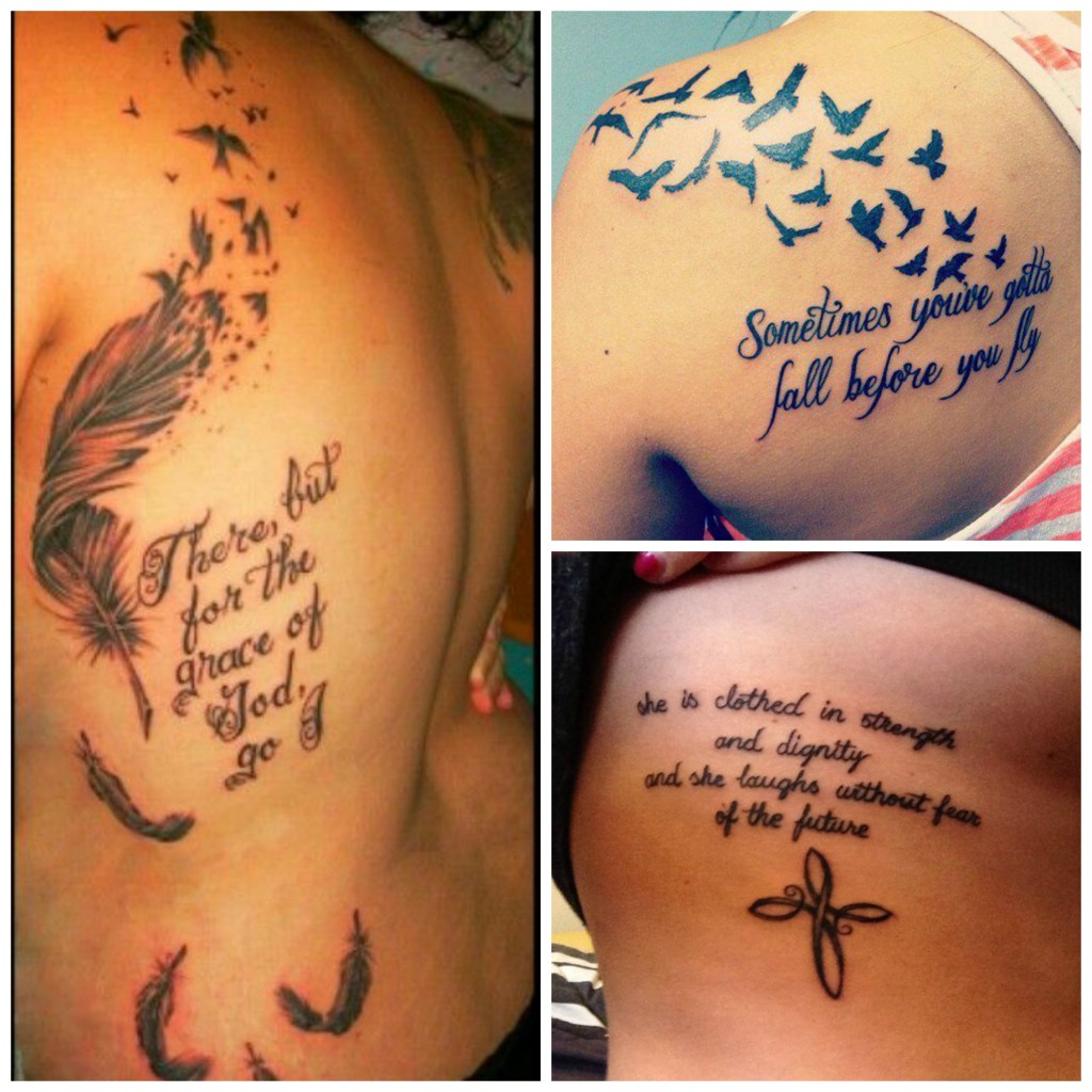tatouage phrase anglais famille