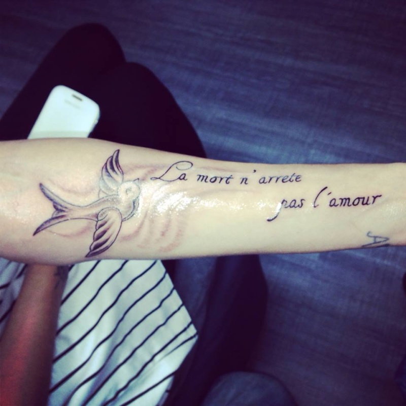 tatouage phrase animaux