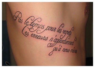tatouage phrase d'amour en italien