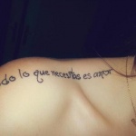 Tatouage phrase espagnol traduction
