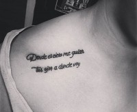 tatouage phrase espagnol traduction
